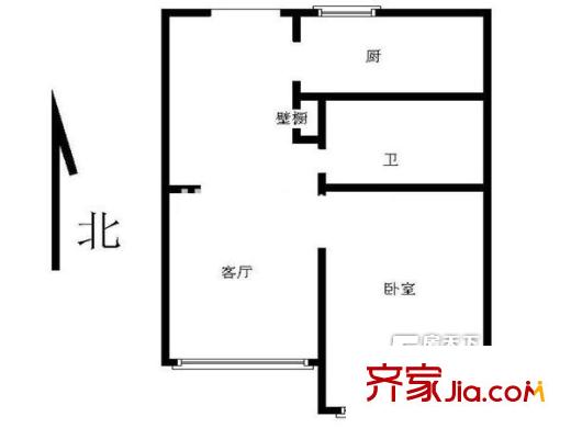銀鷹小區(qū)戶型圖1室戶型圖 1室1廳1衛(wèi)1廚