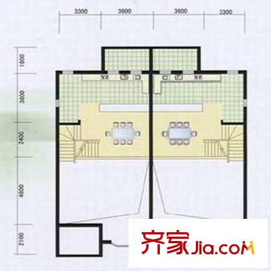 名都苑戶型圖聯(lián)體別墅夾層 4室2廳5衛(wèi)