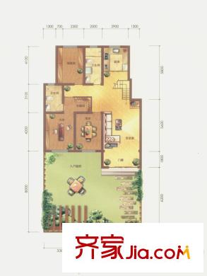 紅狀元9-12#B21戶型 6室3廳4衛(wèi)1廚
