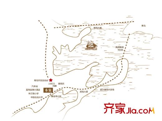 華通唐島七星區(qū)位圖