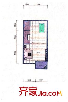 盛世天下別墅E2戶型地下室戶型圖 4室2廳2衛(wèi)1廚