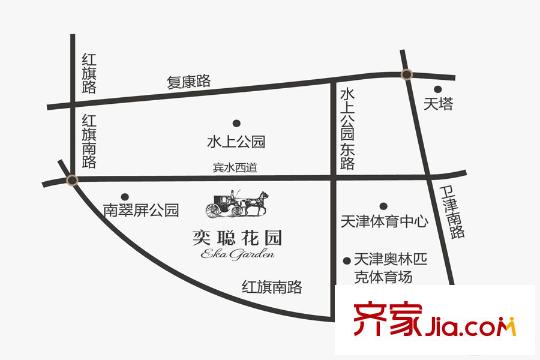 奕聰花園區(qū)位圖