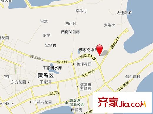 青島萬(wàn)德豐觀景苑交通圖
