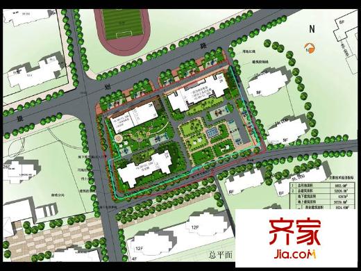 青島萬(wàn)德豐觀景苑鳥(niǎo)瞰圖