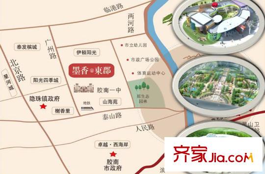 墨香東郡交通圖