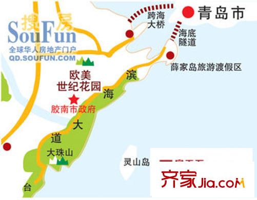 歐美世紀(jì)花園地理位置