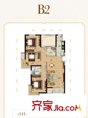 童年河一期高層18號(hào)樓標(biāo)準(zhǔn)層B2戶型 3室2廳2衛(wèi)1廚