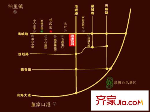 瑯琊首府區(qū)位圖