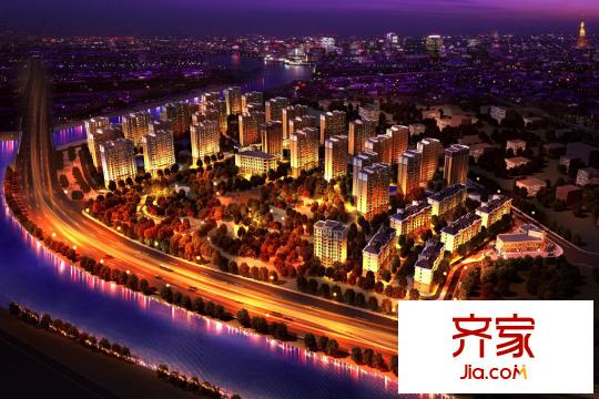 澤信金匯灣全景效果圖