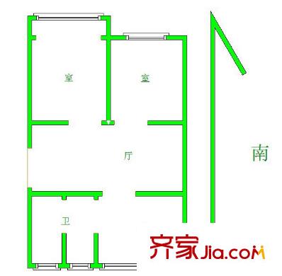 張王廟戶型圖戶型圖2室 2室1廳1衛(wèi)1廚