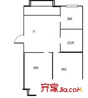張王廟戶型圖戶型圖 2室 2室1廳1衛(wèi)