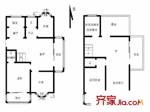 長陽花園戶型圖戶型圖5室 5室3廳2衛(wèi)1廚
