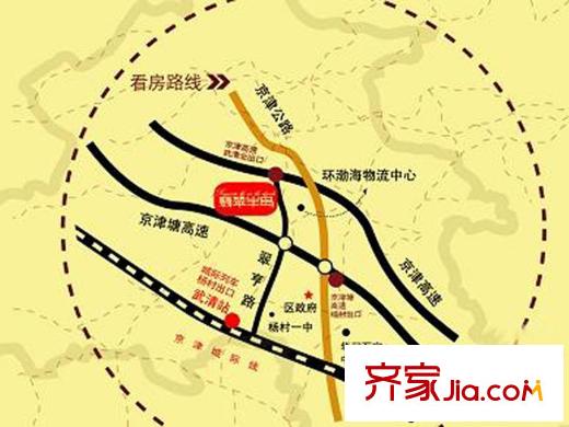 翡翠半島交通示意圖
