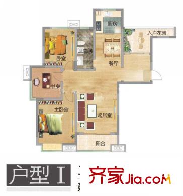 文鼎雅苑別墅戶(hù)型圖戶(hù)型圖 3室 3室2廳1衛(wèi)1廚