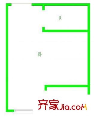 竹山路電子一條街戶型圖戶型圖 1室 1室1衛(wèi)1廚