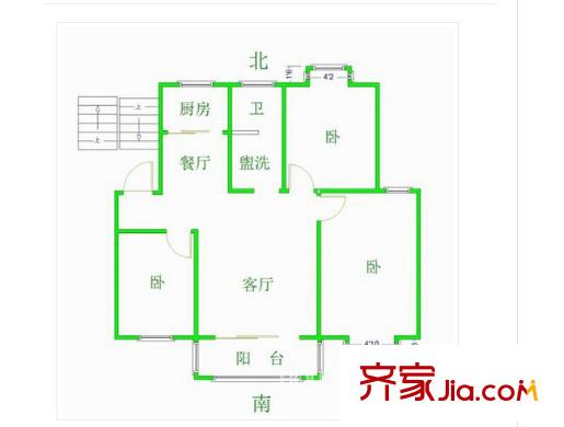 志寧花園戶型圖戶型圖 3室 