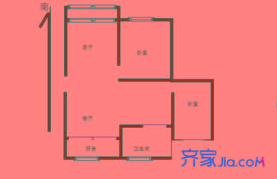 金輪第一居戶型圖戶型圖 3室 3室2廳2衛(wèi)1廚