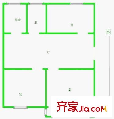 三茅巷小區(qū)戶型圖戶型圖 3室 3室1廳1衛(wèi)1廚
