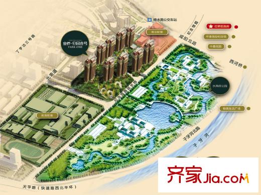 金僑公園壹號(hào)區(qū)位圖