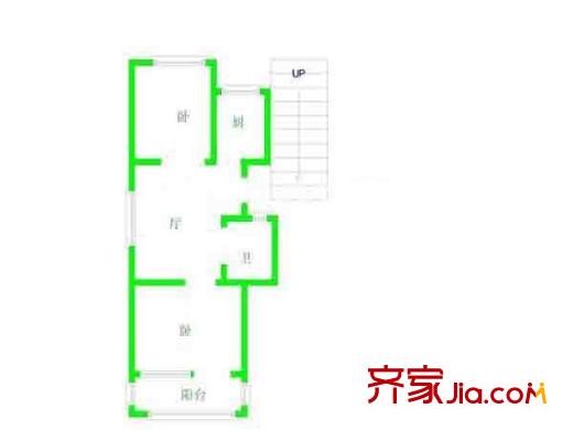 汽輪五村戶型圖戶型圖 2室 2室1廳1衛(wèi)1廚