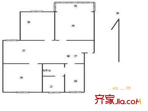 殷巷新寓戶型圖戶型圖 3室11廳1衛(wèi)