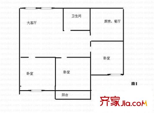 百家湖維也納城戶型圖戶型圖 4室 4室2廳2衛(wèi)1廚