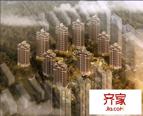 億城堂庭全景鳥(niǎo)瞰圖