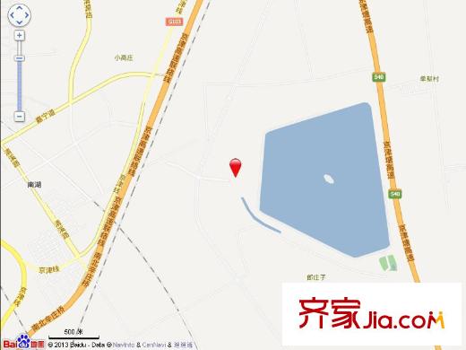 首城南湖1平方米交通圖