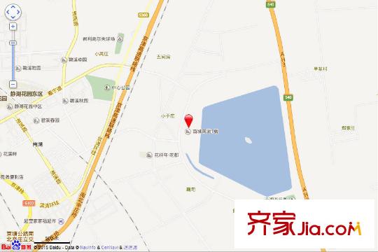 首城南湖1平方米交通圖