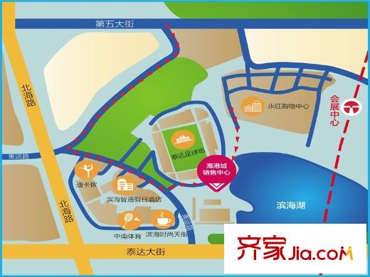 萬科海港城交通圖