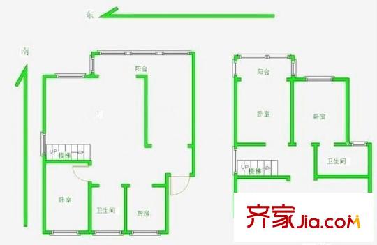 鳳凰港藍寶灣花園戶型圖戶型圖 4室 4室2廳2衛(wèi)1廚