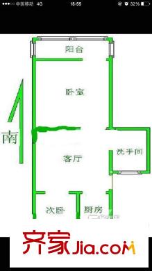 羅漢巷住宅戶(hù)型圖戶(hù)型圖 2室 2室1廳1衛(wèi)1廚