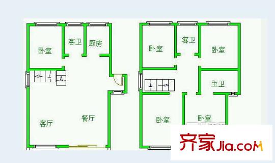 百家湖花園米蘭城戶型圖戶型圖5室 5室2廳3衛(wèi)1廚