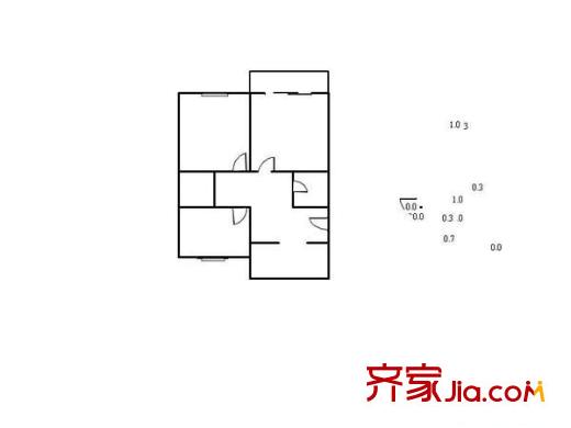 勝泰新寓戶型圖戶型圖 3室 3室2廳1衛(wèi)1廚