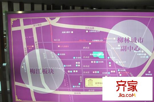 象博豪庭售樓處區(qū)位圖實景（2015-03）