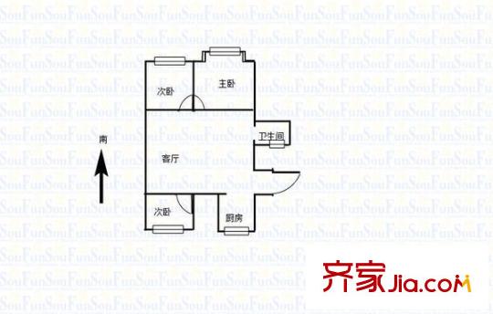 鐵匠營小區(qū)戶型圖戶型圖 3室 3室1廳1衛(wèi)1廚