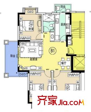 新地雅苑戶型圖戶型圖 3室 3室2廳1衛(wèi)1廚