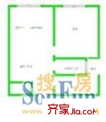 紫鑫國際城戶型圖戶型圖 2室 2室1廳1衛(wèi)1廚