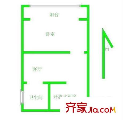 康博花園戶型圖戶型圖1室 1室1廳1衛(wèi)1廚