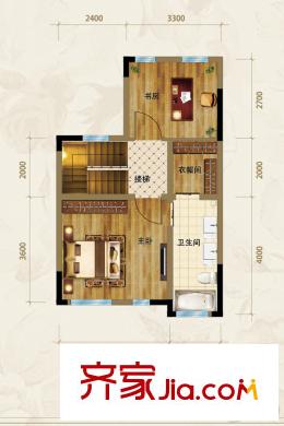 南湖紅星國際廣場別墅H中戶戶型三層 4室4廳3衛(wèi)1廚