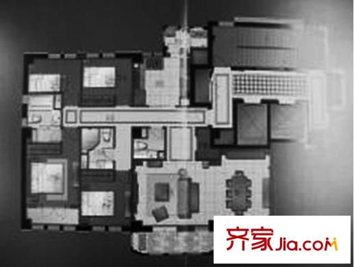 惠靈頓國(guó)際社區(qū)一期高層3#、6#、7#、8#標(biāo)準(zhǔn)層B3戶型 4室2廳2衛(wèi)1廚