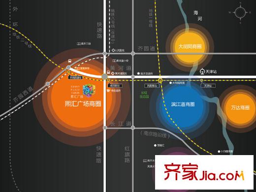 熙匯廣場(chǎng)區(qū)位圖