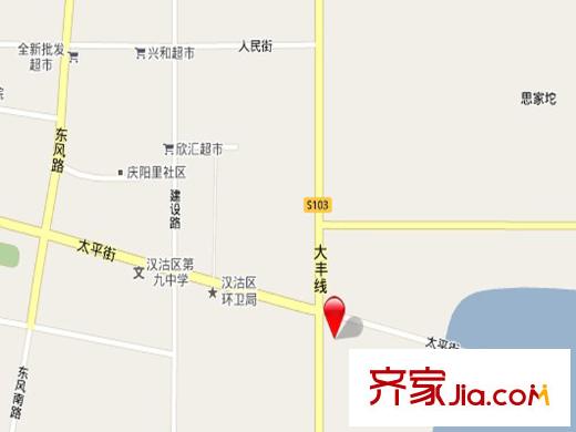 泰達(dá)漢郡交通圖