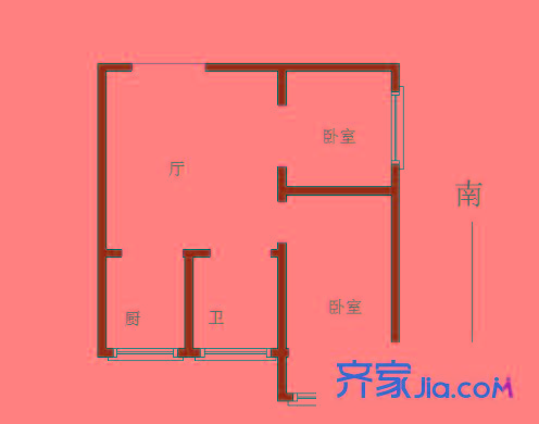 安民村戶型圖戶型圖2室 2室1廳1衛(wèi)1廚