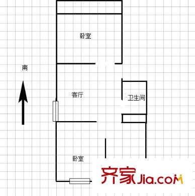 長虹路住宅戶型圖戶型圖 3室 3室1廳1衛(wèi)