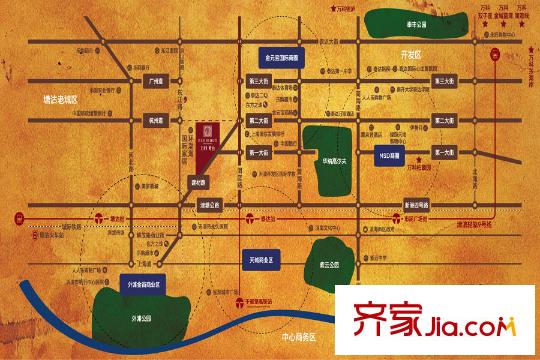 萬科紫臺(tái)區(qū)域位置圖