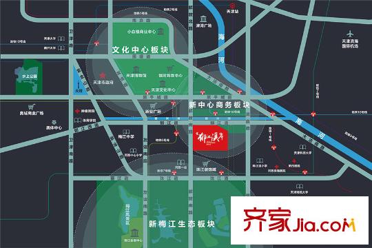 天物郁江溪岸區(qū)位圖