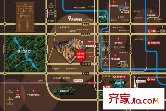 天房天拖二期區(qū)位圖
