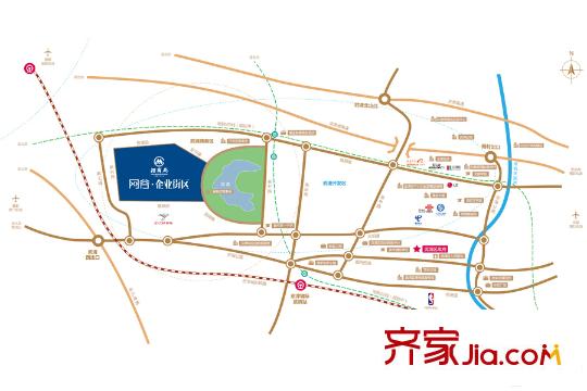 招商局網(wǎng)谷企業(yè)街區(qū)區(qū)位示意圖