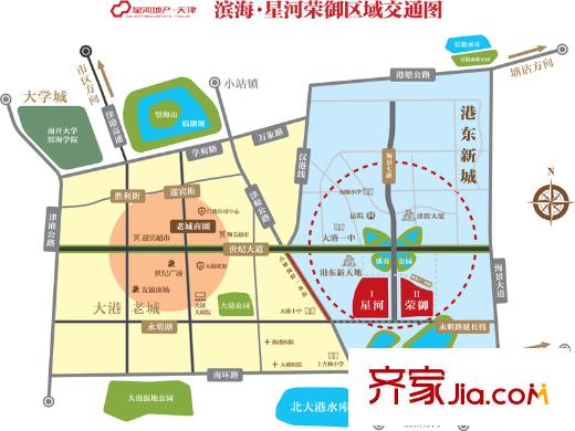 濱海星河榮御區(qū)位圖